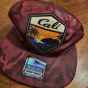 Headline Snap-Back Red Army Camo Cali Republic Adjustable Baseball Cap